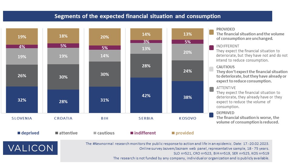 segments-financal situation and consumption